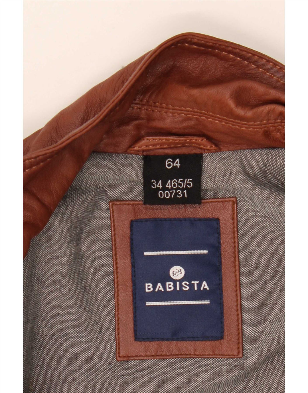 Babista Chaqueta de cuero para hombre EU 64 7XL Cuero marrón