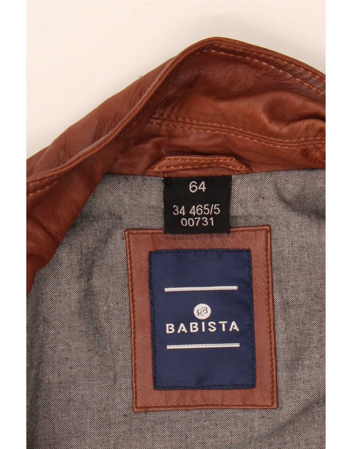 Babista Chaqueta de cuero para hombre EU 64 7XL Cuero marrón