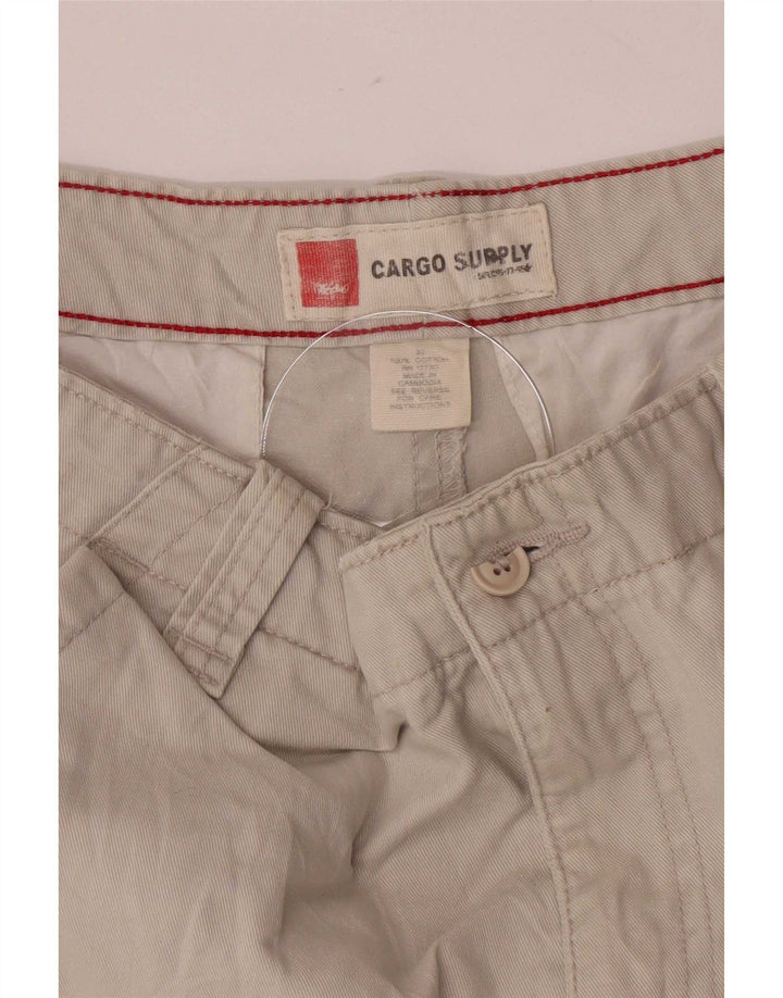 Mossimo Shorts Cargo Hombre Medium W32 Beige Algodón