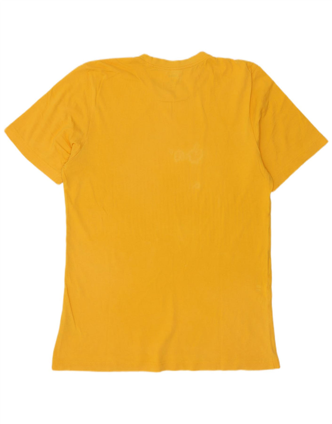 Adidas Hombre Camiseta Gráfica Top Algodón Amarillo Medio