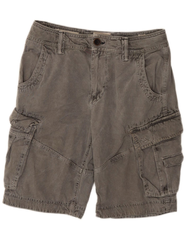 White Stuff Mens Cargo Shorts W32 Medium Grey Cotton