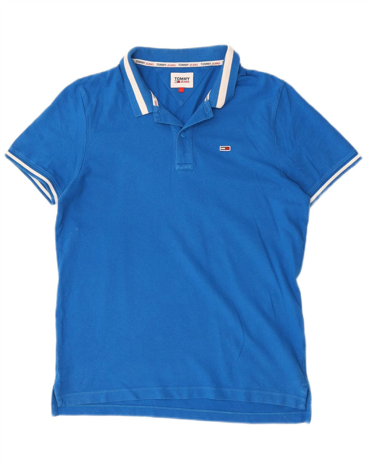 Polo Tommy Hilfiger para hombre de algodón azul grande
