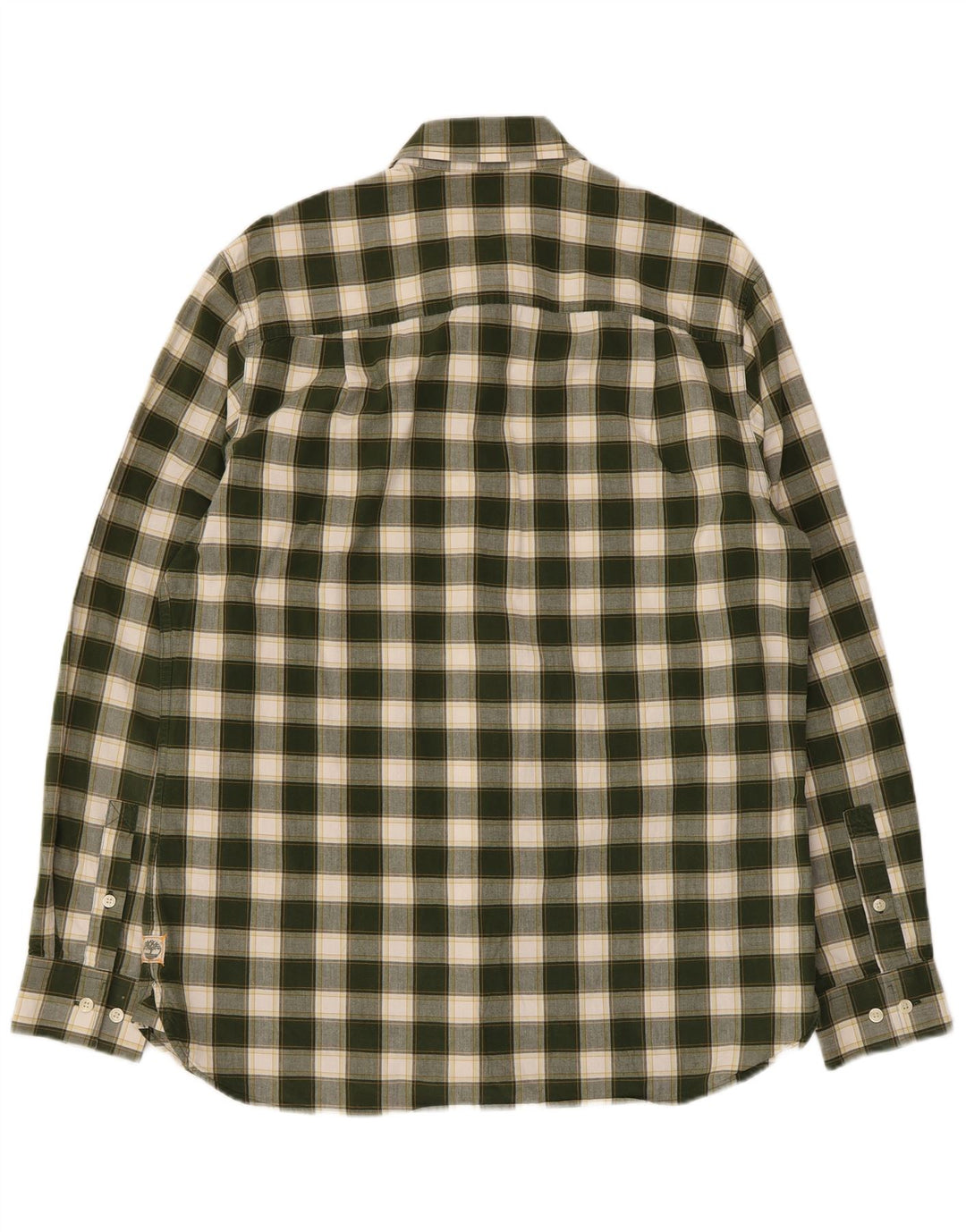 Camisa Timberland Hombre Regular Fit Algodón A Cuadros Verde Medio