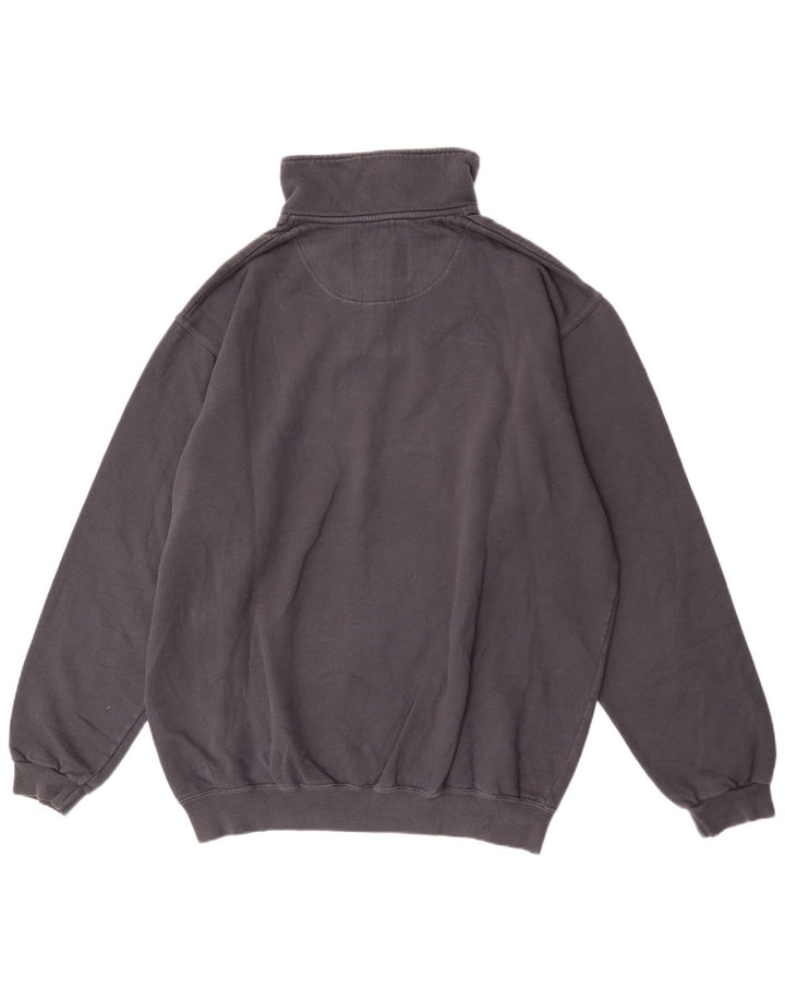 Champion Sudadera con cuello y cremallera para hombre, talla 2XL, algodón gris