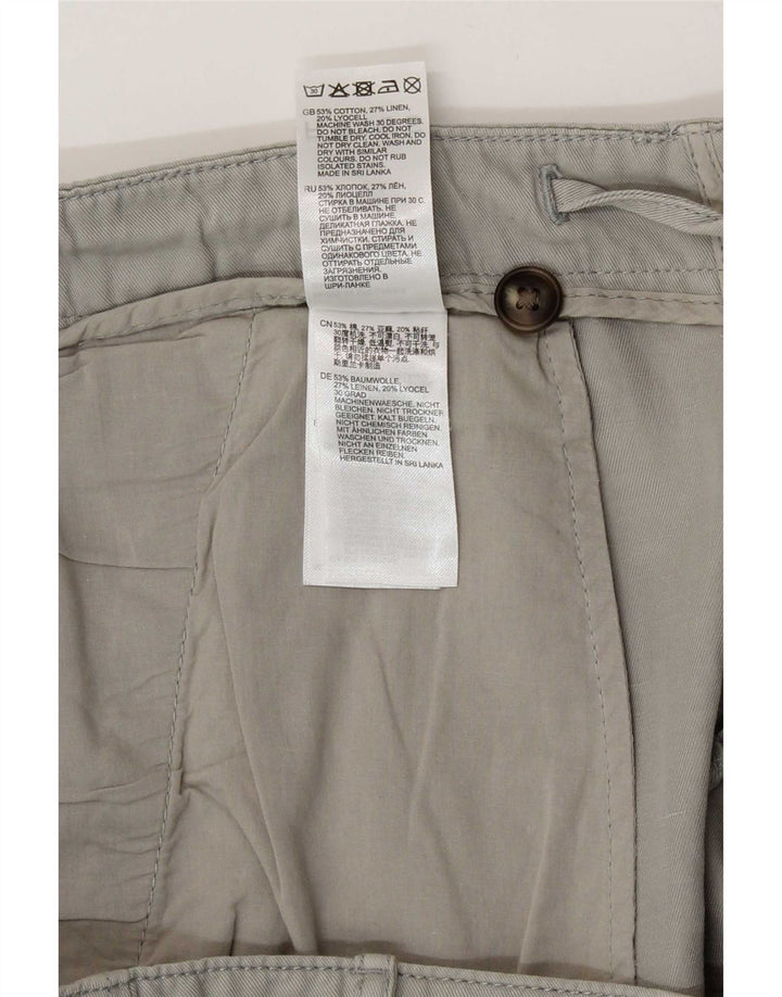 Pantalones cortos chinos Reiss para hombre W36 Algodón gris grande