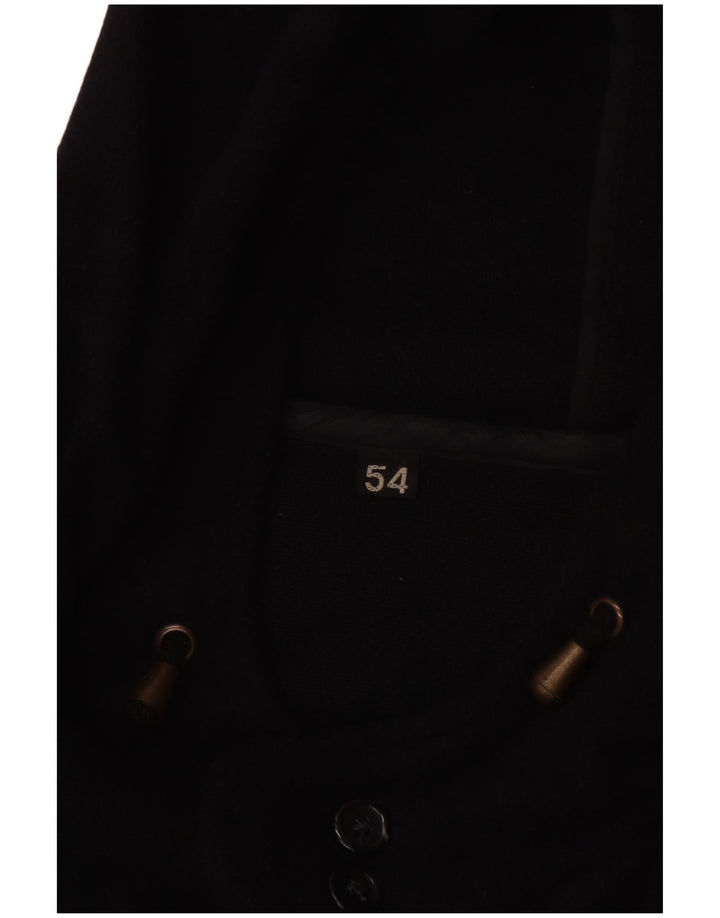 VINTAGE Trenca con capucha para hombre IT 54 2XL Azul marino