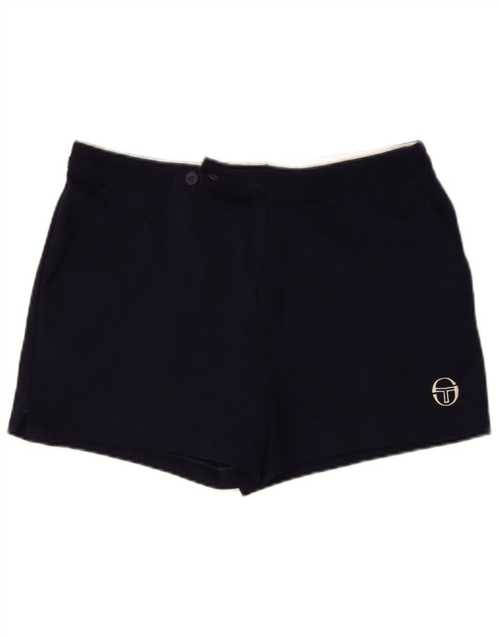 SERGIO TACCHINI Pantalones cortos chinos para hombre IT 52 XL W34 Azul marino Poliéster