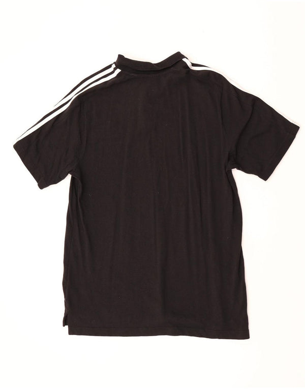 Polo Adidas Hombre Grande Algodón Negro