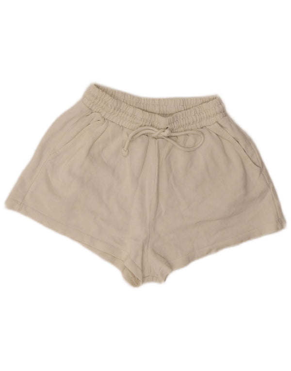 Zara Mujer Shorts Sport Small Blanco Algodón