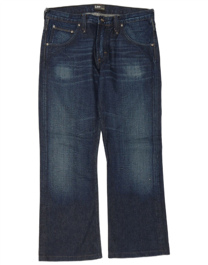 Lee Vaqueros Acampanados Clark para Hombre W34 L31 Algodón Azul Marino