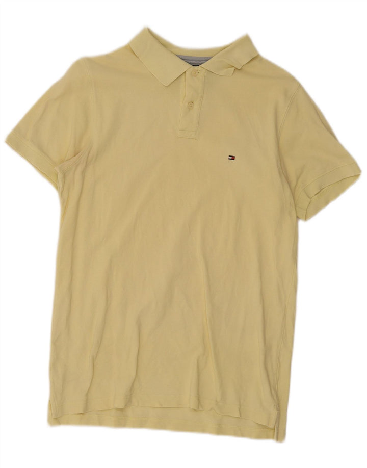 Polo Tommy Hilfiger Hombre Slim Fit Amarillo Medio
