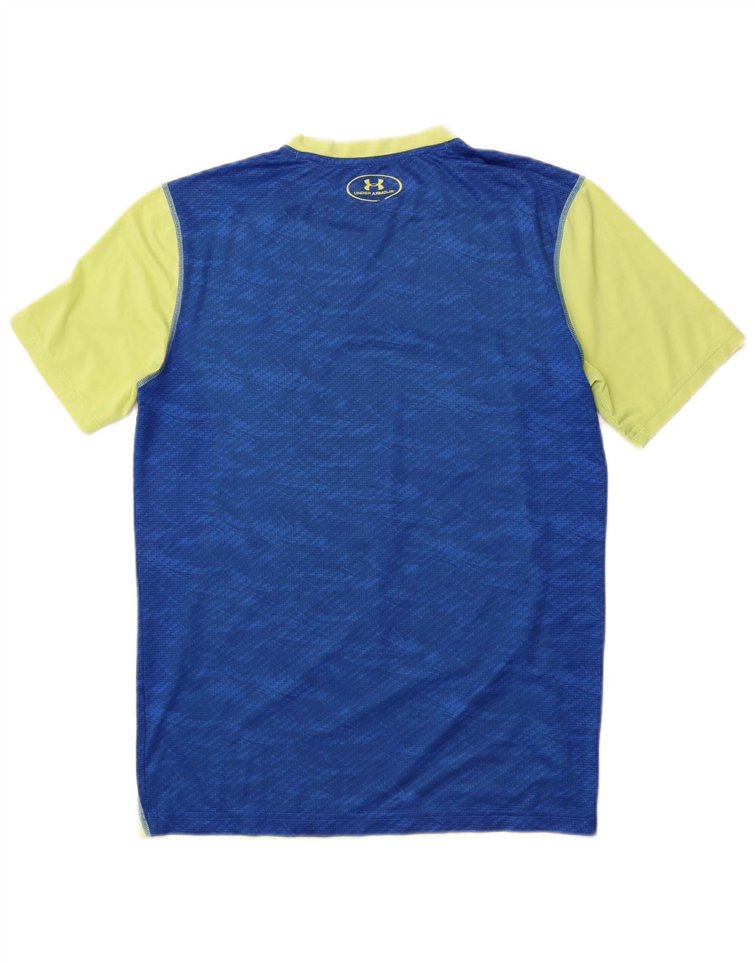 UNDER ARMOUR Camiseta Heat Gear para hombre, camiseta pequeña con bloques de color verde