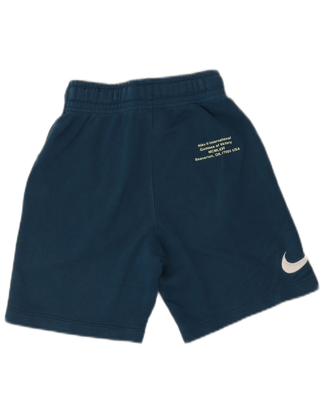 NIKE Pantalones cortos deportivos con gráficos para niños 8-9 años Pequeño algodón azul