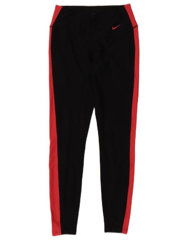 Nike Leggings Dri Fit para mujer UK 6 XS Negro Colorblock Poliéster Deportes