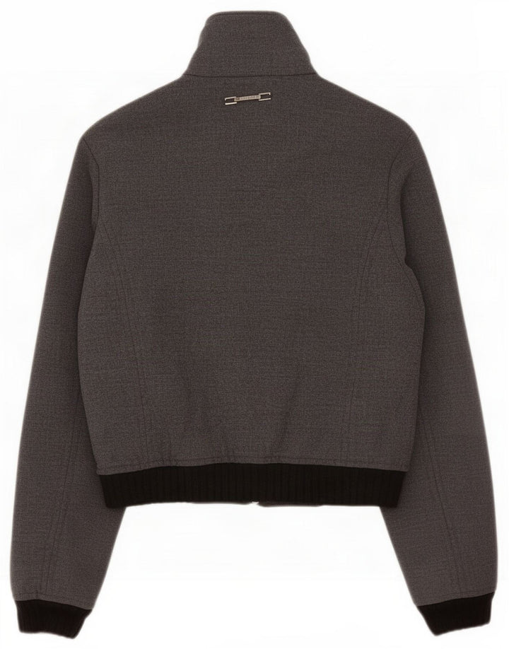 Chaqueta Bomber Mujer Trussardi Jeans IT 42 Gris Medio Colorblock
