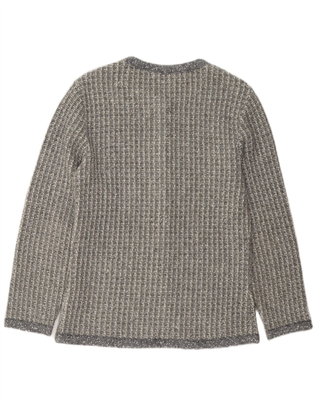 Penny Pull Suéter tipo cárdigan para mujer Reino Unido 46 Acrílico gris grande
