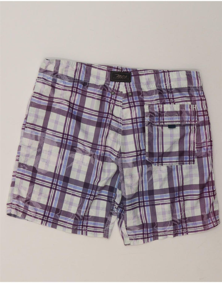 MARLBORO CLASSICS Bañador para hombre, talla grande, cuadros multicolores