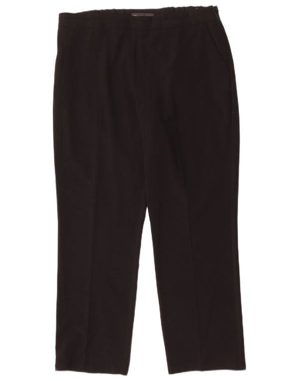 Marks & Spencer Pantalones de traje ajustados para mujer UK 46 Large W34 L28 Negro