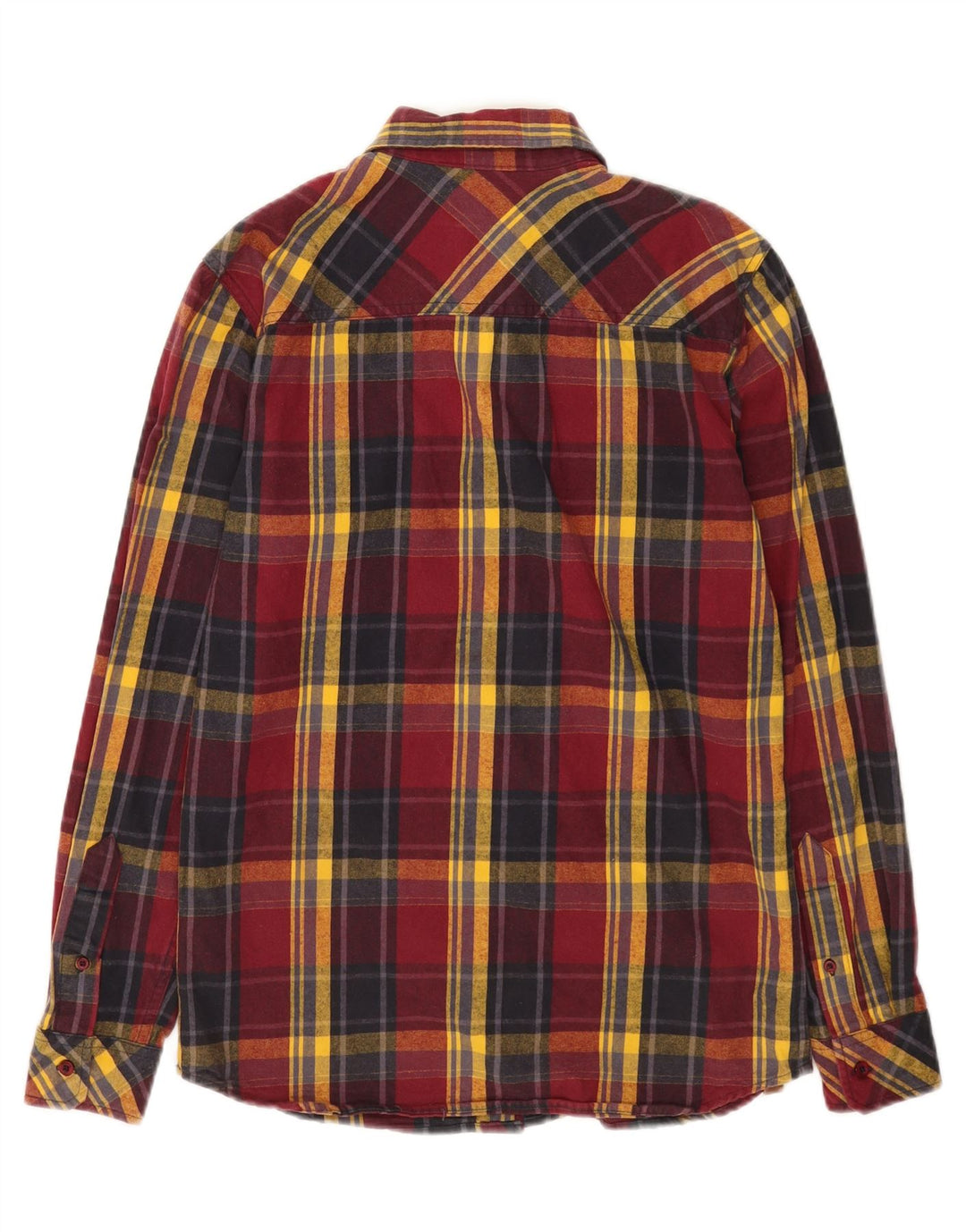 Camisa de franela Rip Curl para hombre con cuadros rojos pequeños