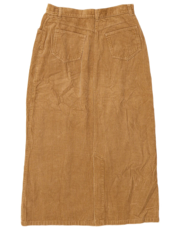 Hess Natur Falda de pana de cintura alta para mujer EU 38 Medium W28 Beige