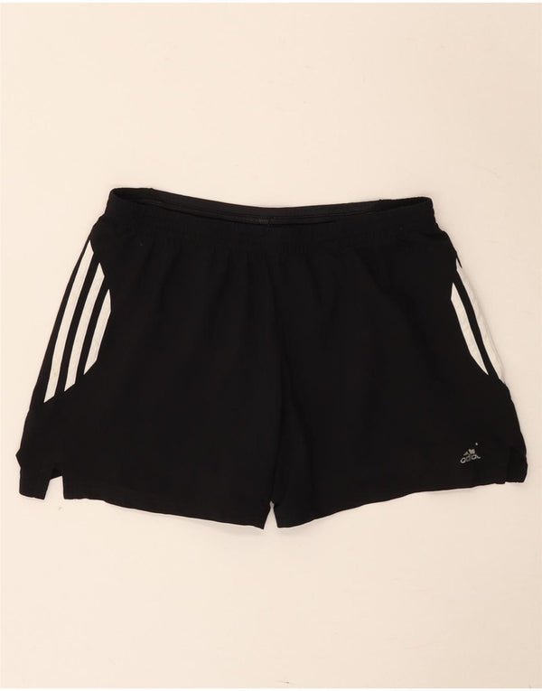 Adidas Mujer Climacool Sport Shorts UK 12 Medio Negro Poliéster