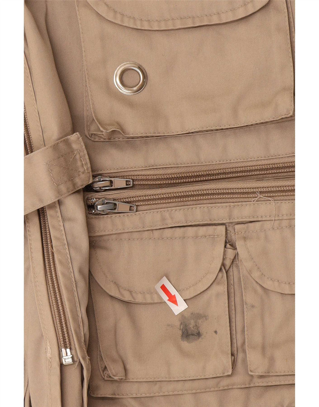 Vintage hombres chaqueta utilitaria Reino Unido 40 grande beige