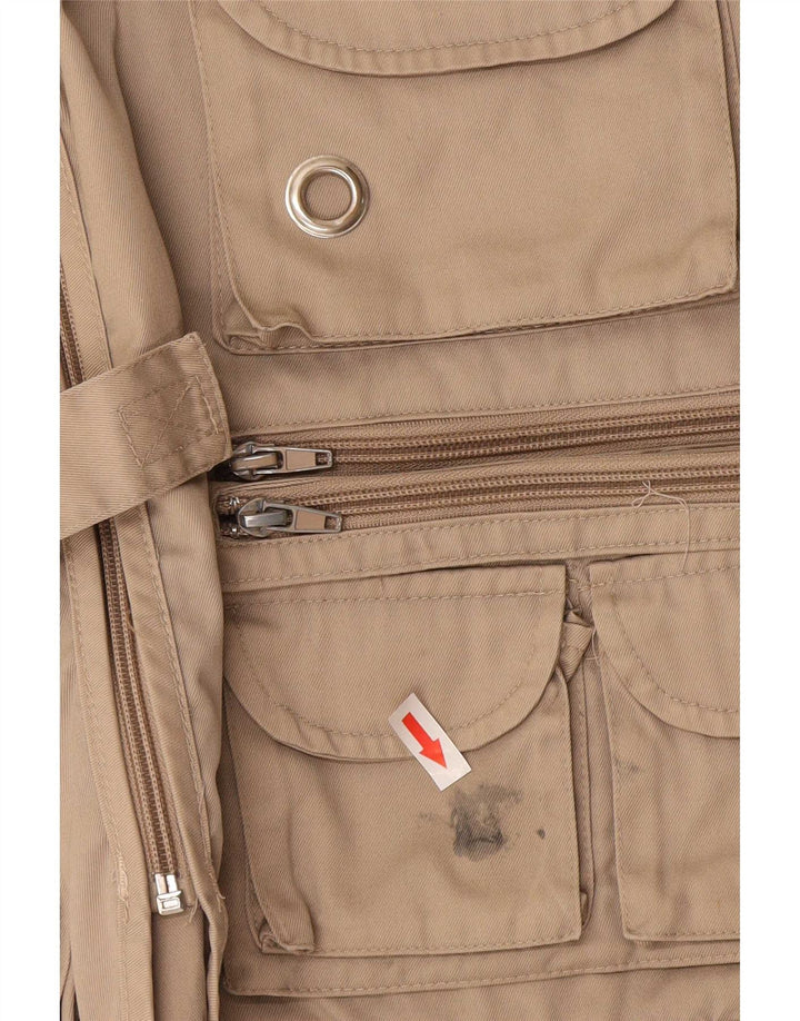 Vintage hombres chaqueta utilitaria Reino Unido 40 grande beige