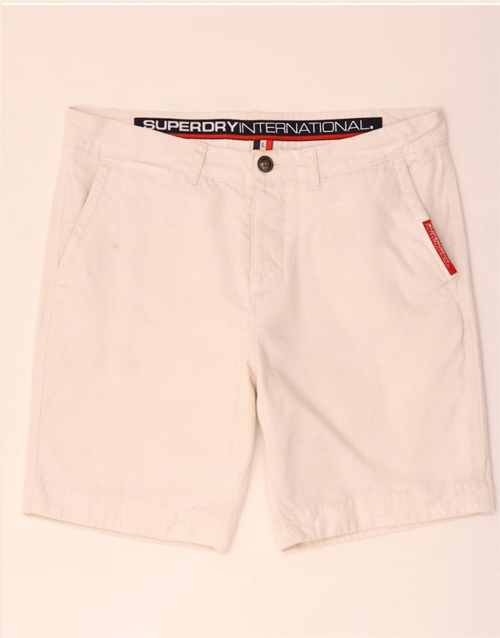 Pantalones cortos Superdry para hombre XL W38 White