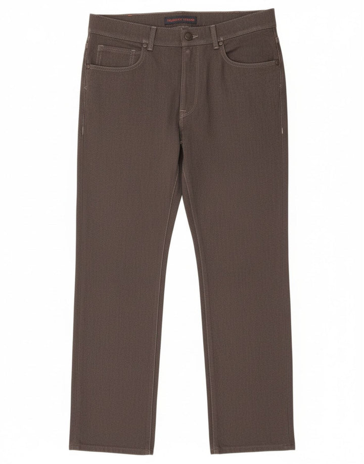 Pantalón Casual Mujer Trussardi Recto W33 L29 Poliéster Gris
