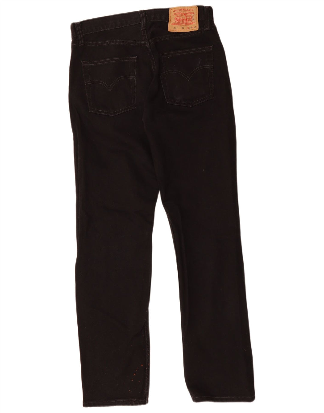 Levi's Vaqueros rectos 521 para hombre W30 L32 Algodón negro
