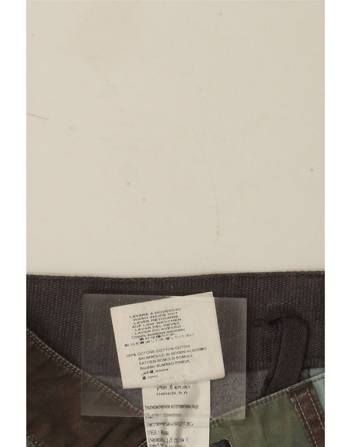 Replay Pantalones cortos chinos para hombre W30 Algodón geométrico multicolor mediano