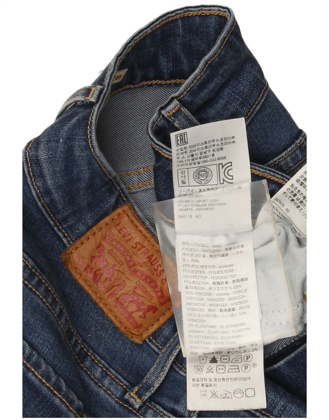 Vaqueros Levi's Mujer Slim W28 L28 Lyocell Azul