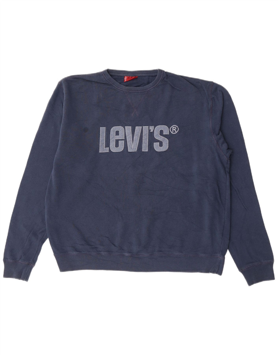 Levi's Hombre Sudadera Gráfica Jumper XL Algodón Azul Marino