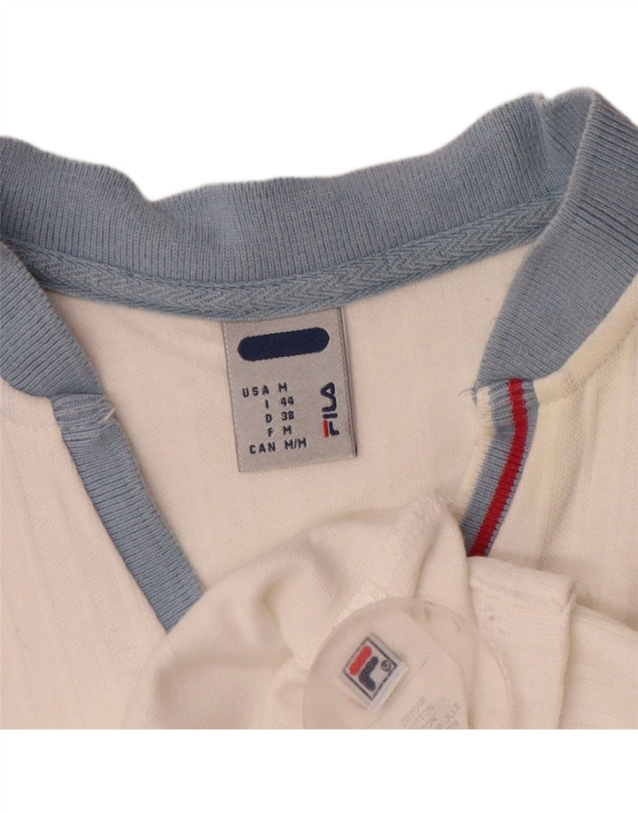 Fila Mujer Chaleco Top IT 44 Medio Algodón Blanco