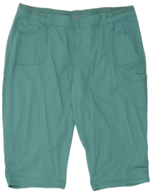 Lee - Pantalones cortos tipo cargo para mujer, talla 26, 5XL, W46, algodón azul