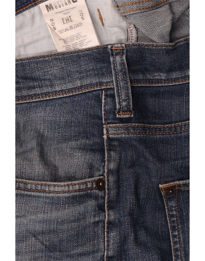 Mustang Vaqueros Rectos Hombre W32 L30 Algodón Azul