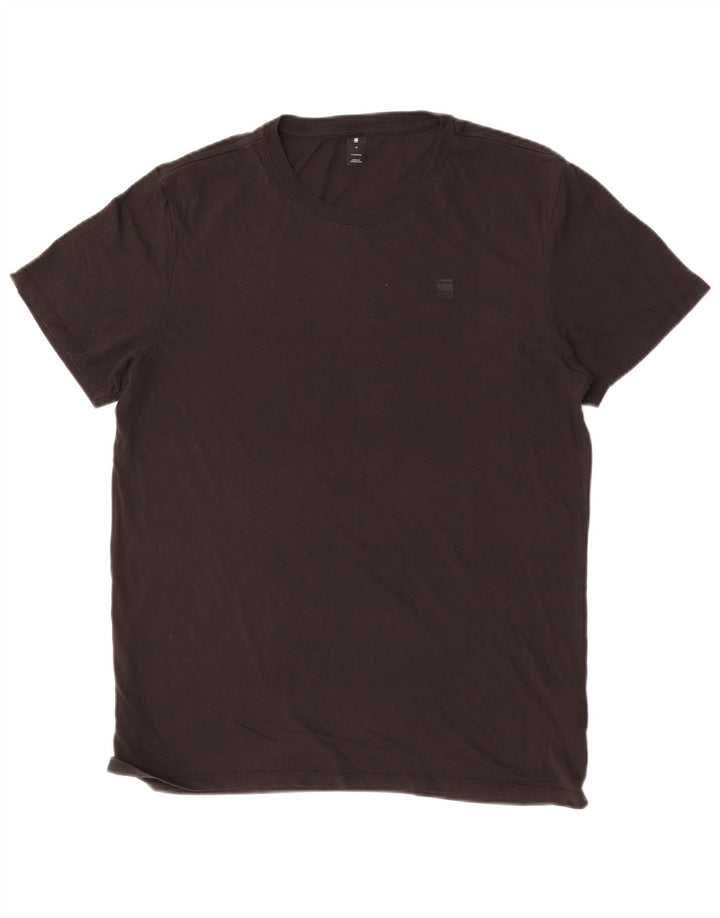 G-Star Hombre Camiseta Top Medium Negro Algodón