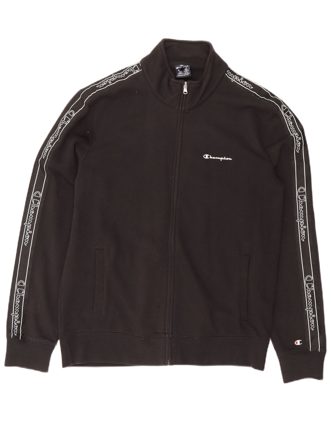 CHAMPION Chaqueta superior de chándal gráfico para hombre XL Negro
