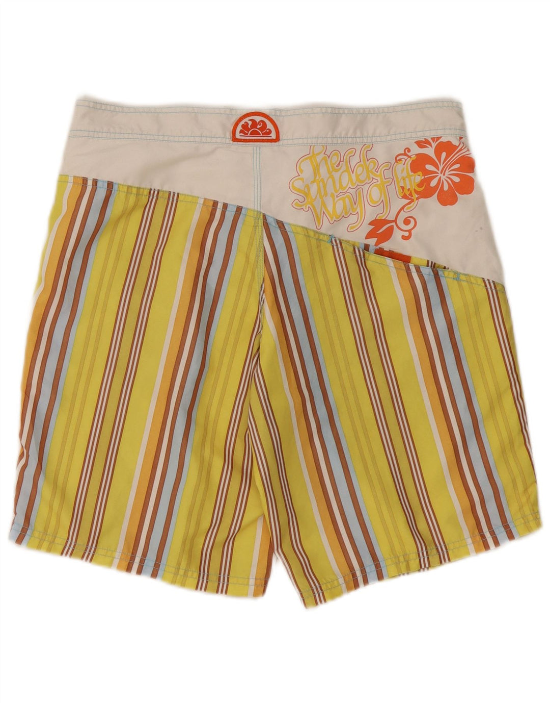 Bañador Sundek Hombre Con Estampado De Rayas Amarillas Medianas