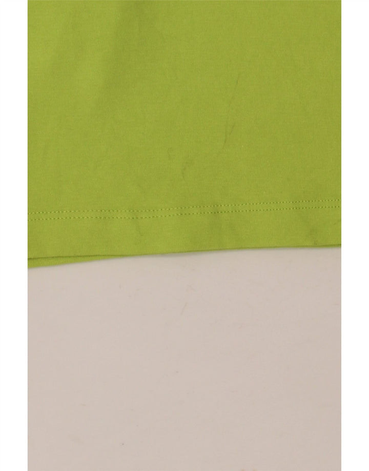BENETTON Camiseta sin mangas para mujer UK 40 Grande Algodón verde