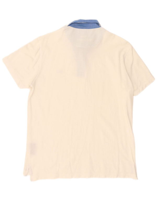 Harmont & Blaine Polo De Rugby Para Hombre Grande Blanco Algodón
