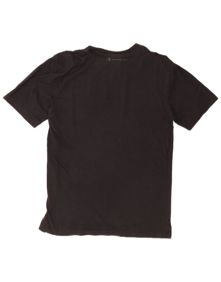 Champion Camiseta Hombre Top Small Algodón Negro