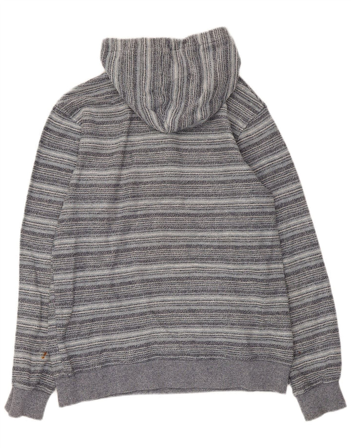 Rip Curl suéter tipo jersey para mujer Reino Unido 14 grande gris a rayas