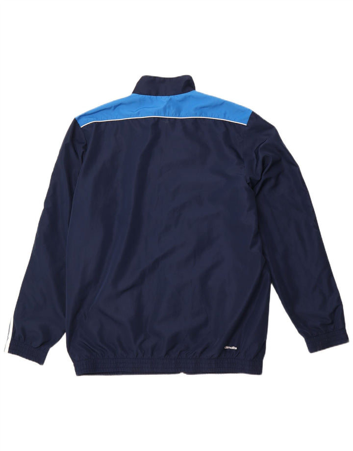 ADIDAS Mens Climalite Chándal Top Chaqueta Reino Unido 44/46 Grande Azul Marino