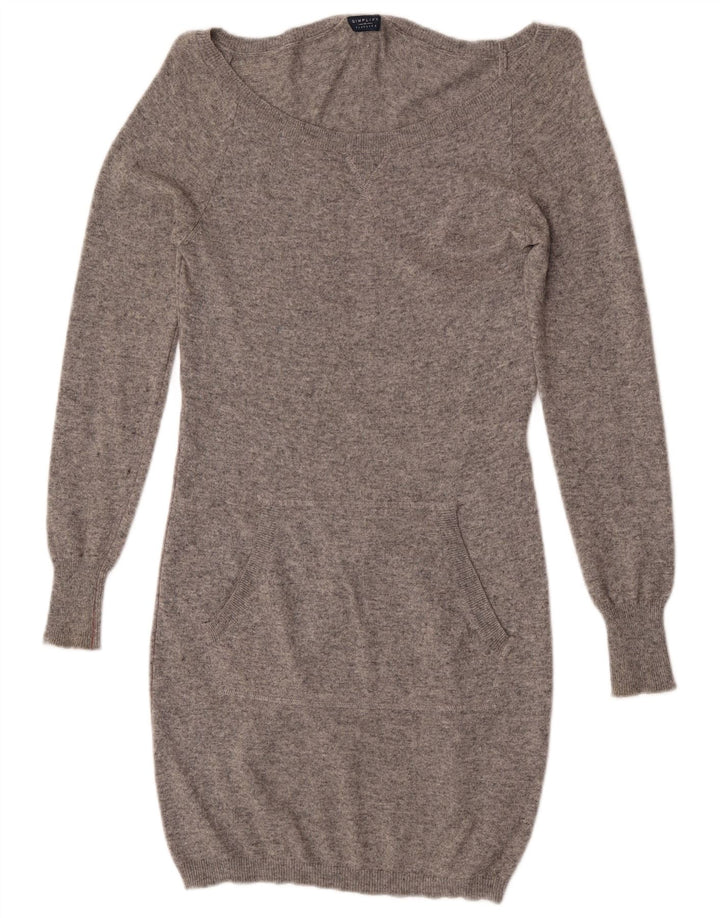 Playlife Vestido tipo jersey para mujer UK 10 Small Grey