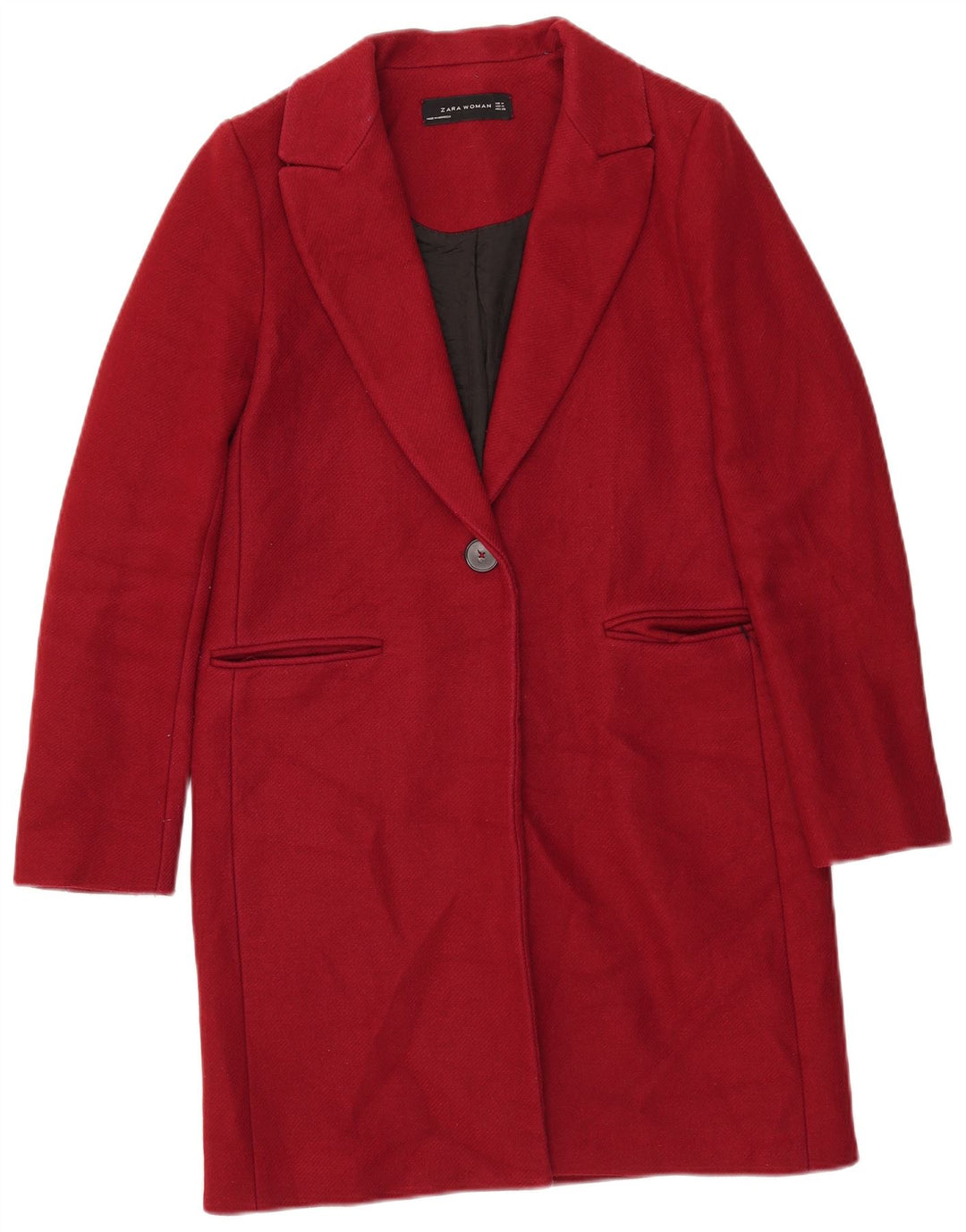 Zara Mujer Abrigo Reino Unido 12 Medio Rojo