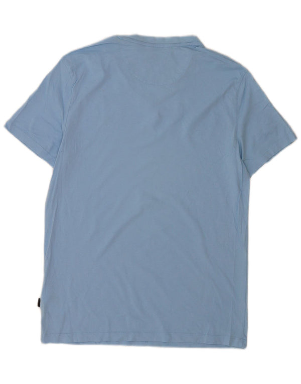Calvin Klein Hombre Slim Fit Camiseta Top Algodón Azul Medio