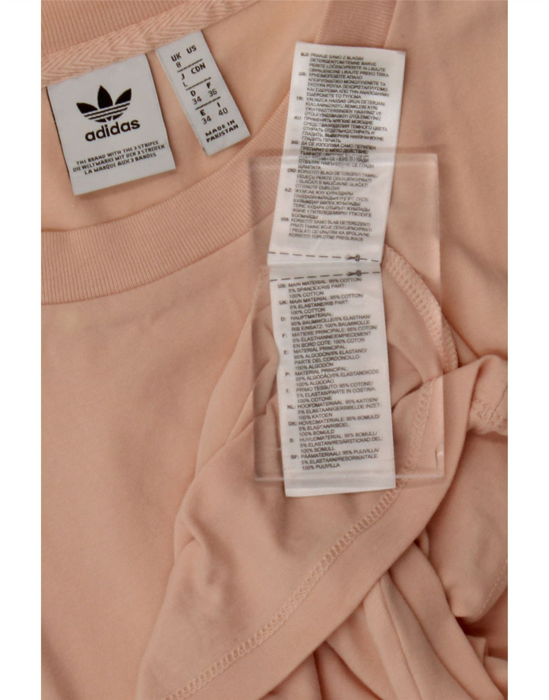 ADIDAS Camiseta sin mangas gráfica para mujer Reino Unido 8 Pequeño Algodón rosa
