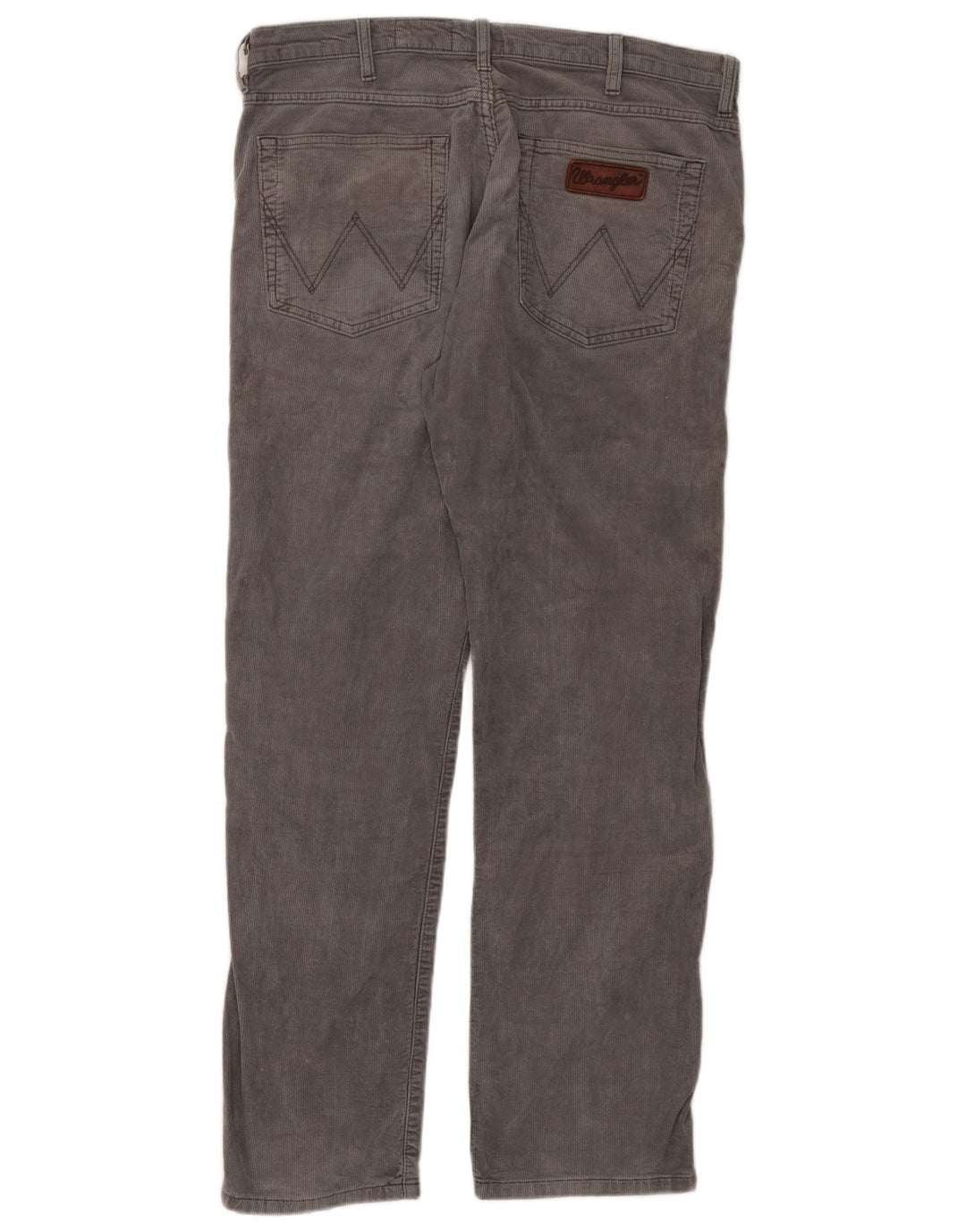 WRANGLER Pantalones de pana rectos elásticos Arizona para hombre W36 L32 Gris