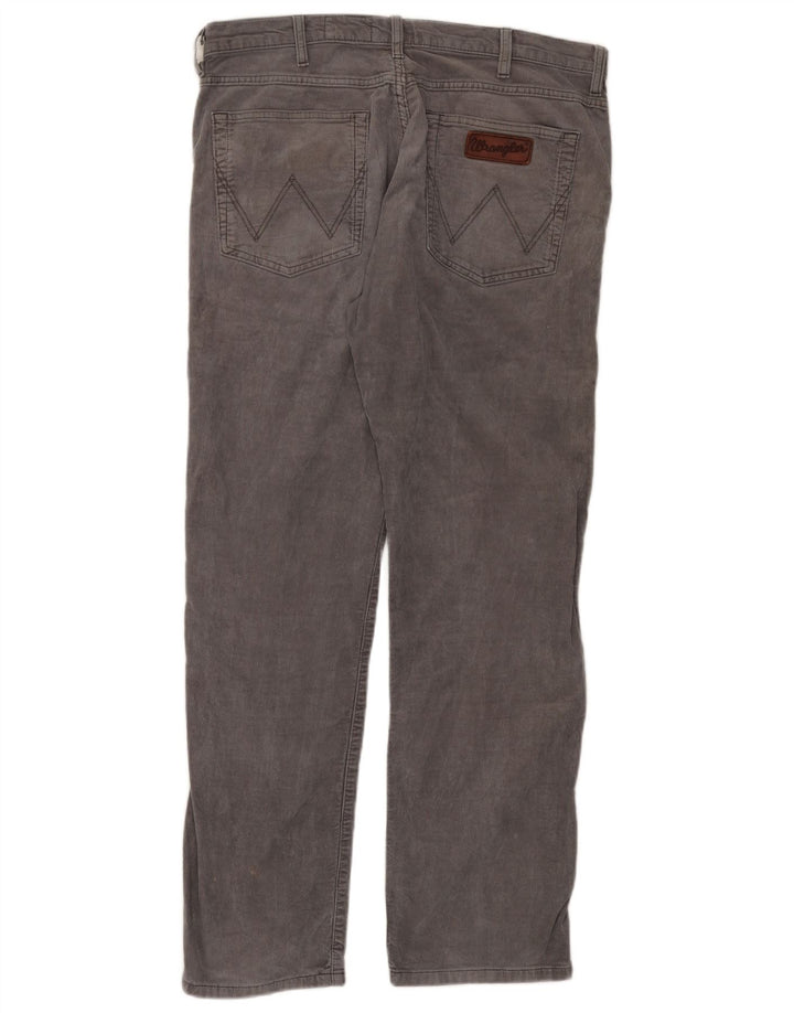 WRANGLER Pantalones de pana rectos elásticos Arizona para hombre W36 L32 Gris